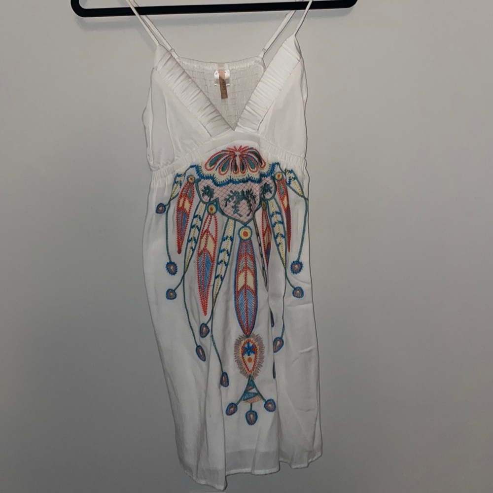 White Patterned Dress